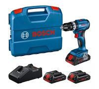 BOSCH TRAPANO A BATTERIA GSB 18V-45 AVVITATORE CON PERCUSSIONE 3 BATTERIE 4 Ah P
