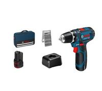 Bosch GSR 12V-15 Professional 1300 Giri/min Nero, Blu