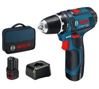 Bosch Akku-Bohrschrauber 12 V Li-Ion 1300 Giri/min Nero, Blu, Rosso