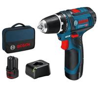 Bosch Akku-Bohrschrauber 12 V Li-Ion 1300 Giri/min Nero, Blu, Rosso