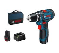 Bosch Akku-Bohrschrauber 12 V Li-Ion 1300 Giri/min Nero, Blu, Rosso