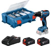 Bosch GSR 18V-65 Professional + Set 2×4,0 Ah Avvitatore Brushless 18V in Kit