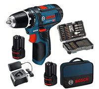 BOSCH GSR GSR12V15 - Trapano avvitatore a batteria, 2 x 2,0 Ah