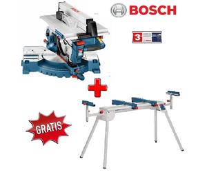 BOSCH GTM12JL + CAVALLETTO GTA2600 SEGA CIRCOLARE DA BANCO COMBINATA TRONCATRICE