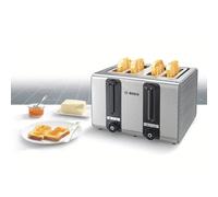 Bosch Haushalt TAT7S45 Tostapane 4 bruciatori, Funzione toast Grigio, Nero