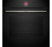 Bosch HBG7721B2 Serie 8, Forno da incasso, Pirolisi: pulizia del forno senza sforzo, Home Connect: controllo da remoto, Assistente alla cottura, Display touch, 60 x 60 cm, Nero