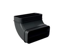 BOSCH Condotto Piatto Curvo Verticale Maschio, 90°, Nero - HEZ9VDSB2