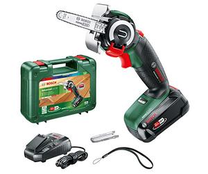 Bosch Home and Garden 18 Nanoblade - Sega a batteria Advancedcut, sistema da 18 Volt, con custodia, colore: verde
