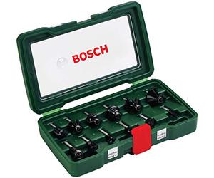 Bosch Home And Garden 2607019466 Set Misto, 12 Frese HM, Nero, Gambo 8 Mm