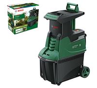 Bosch Home and Garden Biotrituratore silenzioso AXT 25 D (2500 W; idoneo per legno resistente e arbusti spinosi; cesto di raccolta integrato da 53 l; in confezione cartone)