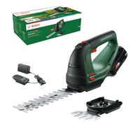 Bosch Home and Garden Cesoia per erba a batteria AdvancedShear 18V-10 (1 da 2,0 Ah, sistema 18 Volt, fino 85 m² di taglio, con lame rifilasiepi e erba, in confezione cartone)