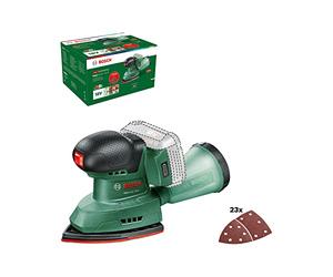 Bosch Home and Garden Levigatrice palmare a batteria EasySander 18V-8 (senza batteria; 18 Volt System; per lavorazione del legno; 3 fogli abrasivi; 20 di carta abrasiva) - Amazon Edition
