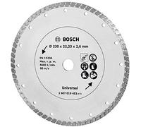 Bosch Home and Garden Professional Turbo Disco Diamantato, Nero, 230 mm