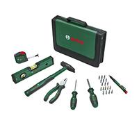 Bosch Home and Garden - Set di utensili manuali universali, 25 pezzi (kit di attrezzi versatile per uso generico fai da te in tutta la casa; pinze combinate; metro a nastro; livella a bolla, martello