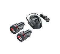 Bosch Home and Garden Starter Set 1600A01L3E - 2 batterie al litio 12V, scatola