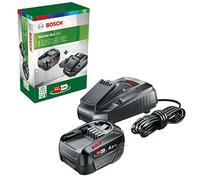 Bosch Home and Garden Starter Set Batteria e Caricabatteria da 18 Volt (Sistema da 18 Volt, Batteria da 4.0 Ah, Caricabatteria, Confezione in Cartone)