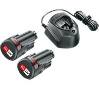 Bosch Home & Garden Starter Set 12V con Batteria e Caricabatteria - 2 x 1,5 Ah
