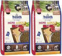bosch HPC Mini Adult | con agnello e riso | cibo secco per cani adulti di razze piccole (fino a 15 kg) | 1000 g (Confezione da 2)