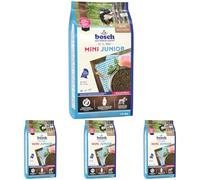 bosch HPC Mini Junior | Cibo secco per cani da allevamento di piccole razze (fino a 15 kg) | 1000 g (Confezione da 4)