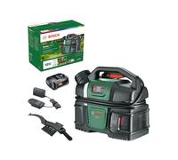 Bosch Idropulitrice a batteria portatile Fontus 18V-6 per bici (serbatoio dell'acqua da 6 L, 8 impostazioni di pressione, vano per tubo e pistola, con 1 batteria da 2,0 Ah 18V, caricatore)