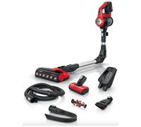Bosch - Illimitato 7 ProAnimal Scopa Elettrica Ricaricabile BBS711ANM 2 in1 Senza Sacco Colore Nero / Rosso / Acciaio Inossidabile