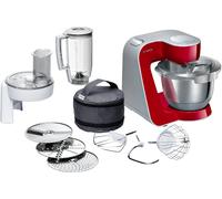 Bosch MUM58720 robot da cucina 1000 W 3,9 L Grigio, Rosso, Acciaio inox