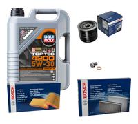 Bosch Inspektionspake 5 L Liqui Moly Top Tec 4200 5W-30 per Hyundai Accent III.