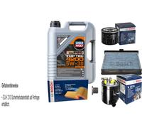 Bosch Inspektionspake 5 L Liqui Moly Top Tec 4200 5W-30 per Renault Scenic II