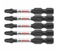 BOSCH ITP2R2205 5 pz. Impact Tough 2" Phillips/Quadrato #2 Power Bits