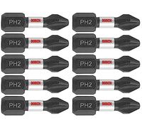Bosch ITPH21B Impact Tough 1 In. Phillips #2 Insert Bits
