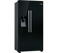 Bosch KAD93ABEP - Frigorifero americano, serie 6, 178,7 x 90,8 cm, refrigerante 371 l, congelatore da 191 l, erogatore di ghiaccio e acqua con allacciamento dell'acqua, senza gelo, capacità XXL