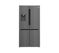 Bosch KFI96AXEA Serie 6, frigorifero Smarter French Door, 183 x 90,5 cm, raffreddamento da 375 l + congelatore da 199 l, noFrost, dispenser per ghiaccio e acqua, VitaFresh XXL 0º, anti-impronte,