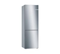 BOSCH KGE36ALCA FRIGORIFERO COMBINATO, A 186 cm, 3 ripiani, Rumorosità 38 dB(A), Inox Look