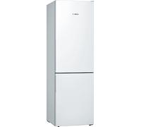Bosch KGE36AWCA Serie 6 Combinazione, 186 x 60 cm, raffreddamento da 214 l + congelamento da 88 l, VitaFresh più a lungo, LowFrost meno spesso, illuminazione a LED uniforme, bianco
