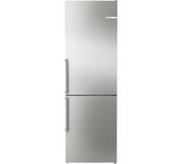 Bosch KGN36VIBT, Serie 4, frigorifero congelatore, 186 x 60 cm, refrigerante da 218 l + congelatore da 103 l, in acciaio inox con impronte digitali, NoFrost, VitaFresh XXL per una freschezza più