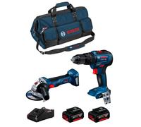 BOSCH Kit 0615990M4A (GSB 18V-55 + GWS 18V-7 + 2 x 4,0 Ah + GAL18V-40 + Borsa)