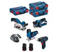BOSCH Kit 12V BMK4-28AD2 (GKS 12V-26 + GST 12V-70 + GHO 12V-20 + GSR 12V-15 + 2
