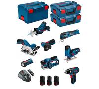BOSCH Kit 12V BMK8-28FD3 (GSR 12V-15 + GKS 12V-26 + GWS 12V-76 + GST 12V-70 + GO