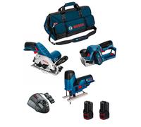 BOSCH Kit 12V BMKB3-28AD2 (GKS 12V-26 + GST 12V-70 + GHO 12V-20 + 2 x 2,0 Ah + GAL1230CV + HDBAG)