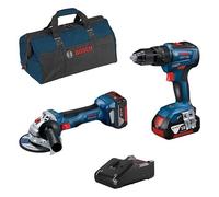 BOSCH Kit 0615990M4A (GSB 18V-55 + GWS 18V-7 + 2 x 4,0 Ah + GAL18V-40 + Borsa)
