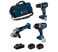 BOSCH Kit BK3014BAG (GDS 18V-1600 HC + GWS 18V-10 + GSB 18V-90 C + 2 x 8,0 Ah Pr
