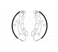 BOSCH Kit Ganasce Freno Posteriore per Renault Clio III BR0/1 CR0/1