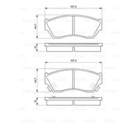 BOSCH Kit Pastiglie Freno a Disco Frontale per Suzuki Swift II Hatchback 1.0i