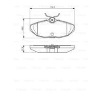 BOSCH Kit Pastiglie Freno Freni a Disco Adatto A per JAGUAR S-TYPE 3.0 V6 2.7 D