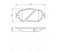 BOSCH Kit Pastiglie Freno Freni a Disco Adatto A per Lexus GS