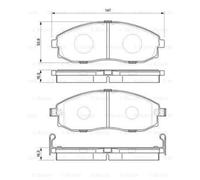 BOSCH Kit Pastiglie Freno Freni a Disco per Hyundai H-1 Scatola H-1/Starex