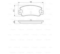BOSCH Kit Pastiglie Freno Freni a Disco per Lancia Delta I 2.0 16V HF Integrale