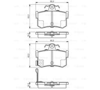 BOSCH Kit Pastiglie Freno Freni a Disco per MG Mgf 1.8i 16V Rover 800 Coupé