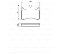BOSCH Kit Pastiglie Freno Freni a Disco per Piaggio Quargo Pritsche/Telaio