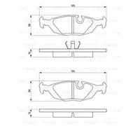 BOSCH Kit Pastiglie Freno Freni a Disco per Saab 900 i Cabriolet 2.0i 2.0 -16
